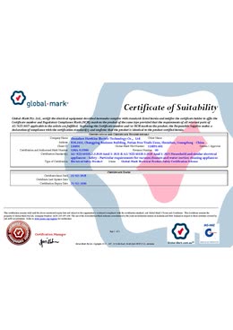 Certificate and test document