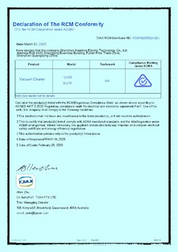 Certificate and test document